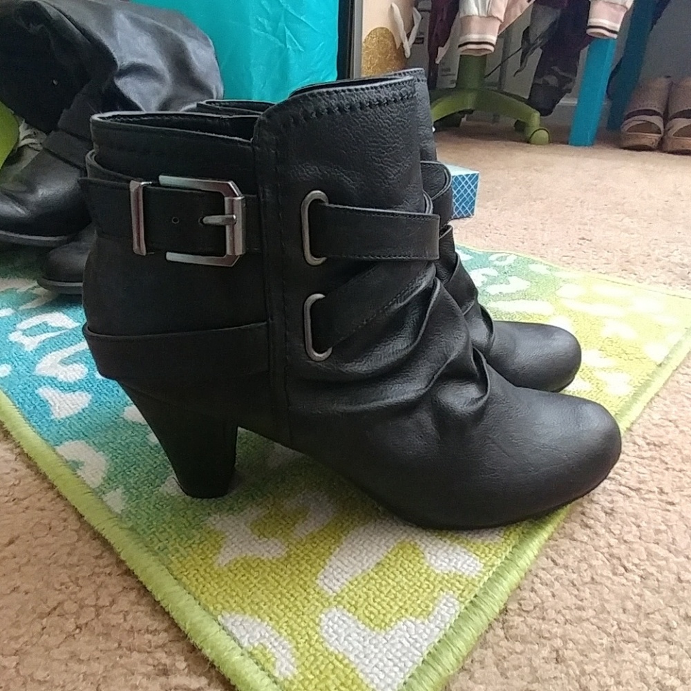 Fergalicious Fergie Black Ankle Boots